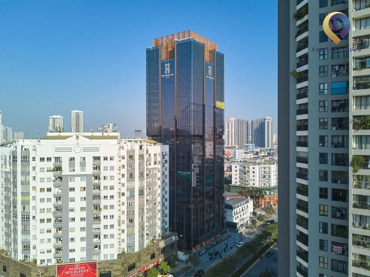 Toàn cảnh tòa nhà The Marc 88 tại Quận Cầu Giấy.